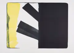 L-41 by Hans Hartung, 1973, Farblithografie auf BFK RIVES (Wasserzeichen), sold Oct 2022