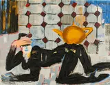 Elvira Bach, Tea Pot Schwarz