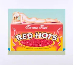 Red Hots Hannah by Mel Ramos, 2013, Farbserigrafie auf Karton, sold Mar 2023