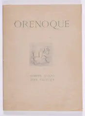 Jean Fautrier, Orenoque, 1942, Mappe mit 1 Gouache auf Velin und 11 Farbradierungen auf Japan zu Gedichten von Robert Ganzo