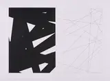 François Morellet, Striptyque, 2006, Radierung auf Bütten