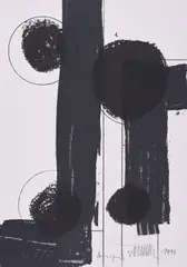 Ansgar Nierhoff, Ohne Titel, 1994, Farblithografie auf Velin