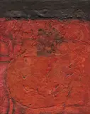 Karl Fred Dahmen, "Composition Orange", 1964, Mischtechnik auf Leinwand