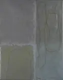 Jürgen Partenheimer, "90.27", 1990, Mischtechnik auf Leinwand