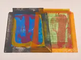 Gerhard Altenbourg, Ariadne (Aus: Hommage à Picasso), 1973, Farbholzschnitt auf chamoisfarbenem Bütten