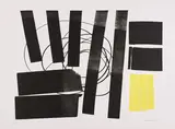 L 1973-31 (Aus: Hommage à Picasso) by Hans Hartung, 1973, Farblithografie auf BFK RIVES (Wasserzeichen), sold Feb 2023