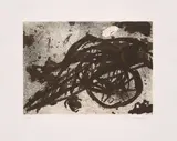 Emil Schumacher, 4/1988, 1988, Farbaquatintaradierung auf Velin