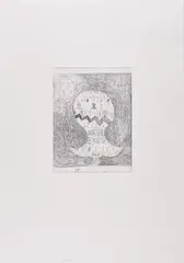 Tal R, Teenager beach (Aus: Kunstakademie Düsseldorf), 2009, Kaltnadel auf Hahnemühle (Wasserzeichen)
