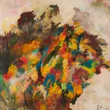 "Nach-Sommer" by Bernard Schultze, 2003, Öl auf Leinwand, sold Oct 2022