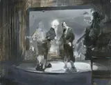 Daniel Pitín, Ohne Titel (Dancing School), 2007, Öl auf Leinwand