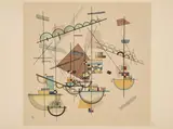 Wassily Kandinsky, Ohne Titel, 1923 (Entwurf), Farblithografie auf Velin