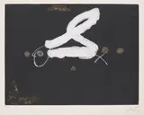 Antoni Tàpies, La S, 1978, Farbradierung mit Reliefprägung auf Arches (Wasserzeichen)