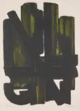 Pierre Soulages, Eau-forte VIII, 1957, Farbradierung auf BFK RIVES (Wasserzeichen)
