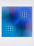 Victor Vasarely, Ohne Titel, Farbserigrafie auf Velin