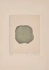 Ohne Titel by Gotthard Graubner, 1969, Farbradierung auf grauem Bütten, sold Nov 2022