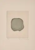 Gotthard Graubner, Ohne Titel, 1969, Farbradierung auf grauem Bütten