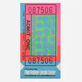 Lincoln Center Ticket by Andy Warhol, 1968, screenprint in colors, sold May 2024