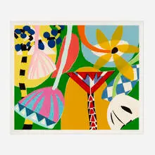 Gillian Ayres, Tivoli, 2011, woodcut on 75gsm Japanese Unryushi paper