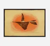 Georges Braque, Au couchant (Oiseau XVI), 1958, lithograph in colors on Arches