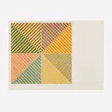 Sidi Ifni II by Frank Stella, 1973, lithograph in colors on J. Green mould-made paper, sold May 2024