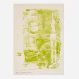 Robert Rauschenberg, Marsh (from the Stoned Moon series), 1969, lithograph in green on Arches