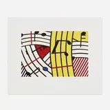 Roy Lichtenstein, Composition IV, 1995, screenprint in colors on BFK Rives