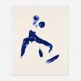 Yves Klein, Monique (from the Anthropométries series), 2004, lithograph in colors on Johannot