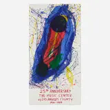 Sam Francis, Untitled (25th Anniversary, The Music Center of Los Angeles County poster) (SFS-334), 1988, screenprint in colors on PTI Supra