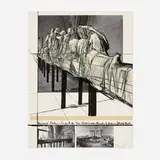 Christo, Wrapped Statues (Project for Die Glyptothek, München), 1988, screenprint in colors with collage of three offset prints on Arches Cover