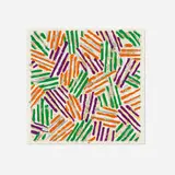 Jasper Johns, Untitled, 1977, screenprint in colors on Patapar printing parchment