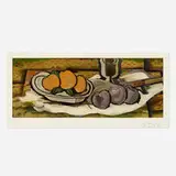 Georges Braque, Nature morte aux fruits, 1955, collotype and pochoir in colors on Arches