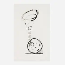 Al Taylor, Untitled (Double Spiral), 1988, etching on Somerset Satin