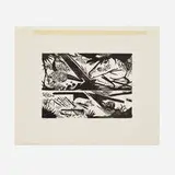 Franz Marc, Pferd und Igel, 1913, woodblock print on laid Japanese paper