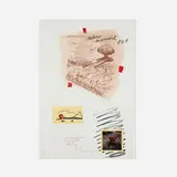 Claes Oldenburg, Untitled (Fire Plug) (from the Notes series), 1968, lithograph in colors with embossing on BFK Rives
