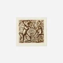 Monkeys by Francisco Toledo, c. 2000, etching and aquatint in colors, sold May 2024