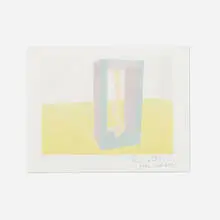Ronald Davis, Untitled, 1992, wax-based computer print in colors with diamond dust
