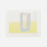 Ronald Davis, Untitled, 1992, wax-based computer print in colors with diamond dust