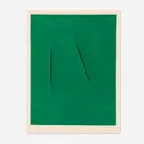 Lucio Fontana, Concetto Spaziale (from the San Lazzaro et ses amis portfolio), 1975, lithograph in colors on Arches vellum