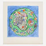 Roberto Sebastian Matta, Nous tous, 1994, etching and aquatint in colors on Arches