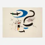 Joan Miró, L'escalier de la nuit, 1970, aquatint and etching in colors