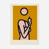 Ruth with Cigarette 3 (from the Twenty Six Portraits suite) by Julian Opie, 2005, Lambda print in colors on Fujicolor digital archival, sold May 2024