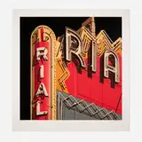 Robert Cottingham, Rialto (from the American Signs portfolio), 2009, screenprint in colors