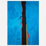 Untitled by Emerson Woelffer, 1974, acrylic on canvas, sold Apr 2024