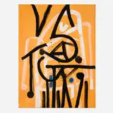 Untitled by Emerson Woelffer, 1994, oil and acrylic on canvas, sold Apr 2024