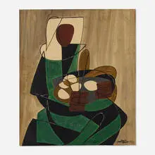 Georges Maurice Cloud, Untitled, 1948, gouache on paper