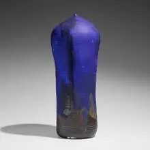 Toshiko Takaezu, Large Closed Form (with rattle), c. 1990, glazed porcelain with sgraffito