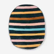 Jun Kaneko, Untitled (Oval), 1982, glazed stoneware