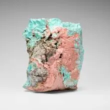 Aneta Regel, Flesh Container, 2018, glazed stoneware, porcelain, mixed media