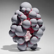 Steen Ipsen, Tied Up, 2013, glazed earthenware, PVC