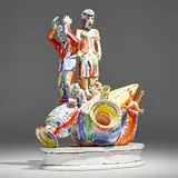 Viola Frey, Western Civilization Series II, 2000, hand-built and glazed stoneware